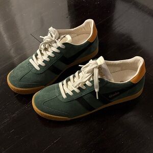 BRAND NEW Gola Men's Forest Green Sneakers with Black and Tan Accents
